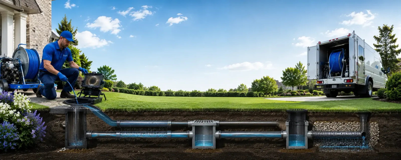 Outdoor drain cleaning information for Polk, PA